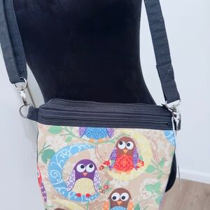 Handmade Women’s Crossbody with Owl Print